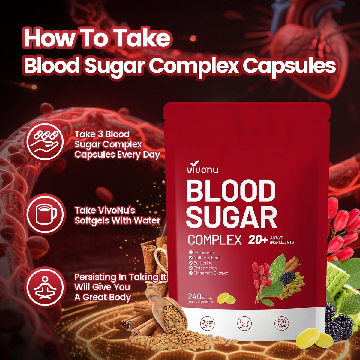 Blood Sugar Complex with 20 Herbs