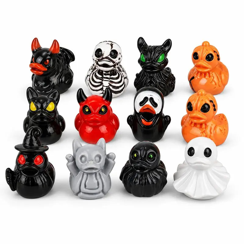 Halloween Resin Duck Figurines 50/100pcs Mini Spooky