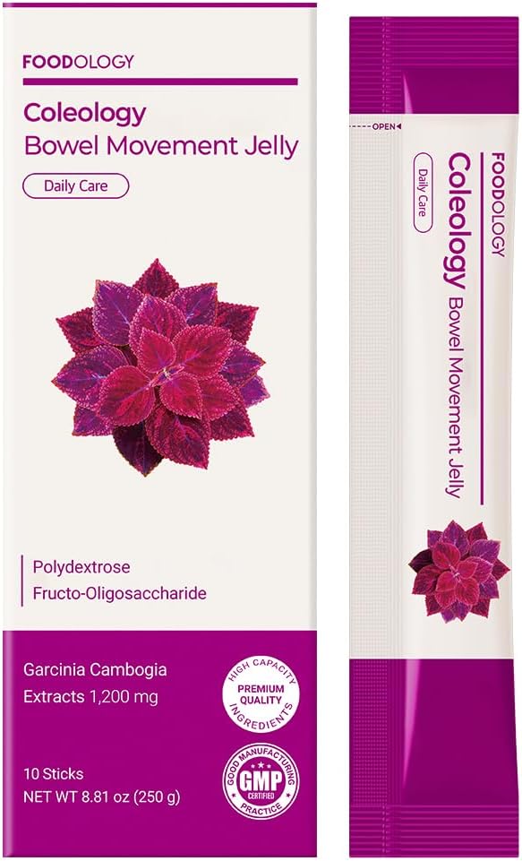 Bowel Movement Jelly (10 Days) - Garcinia Cambogia (HCA) Jelly Sticks.(Grape Flavored)