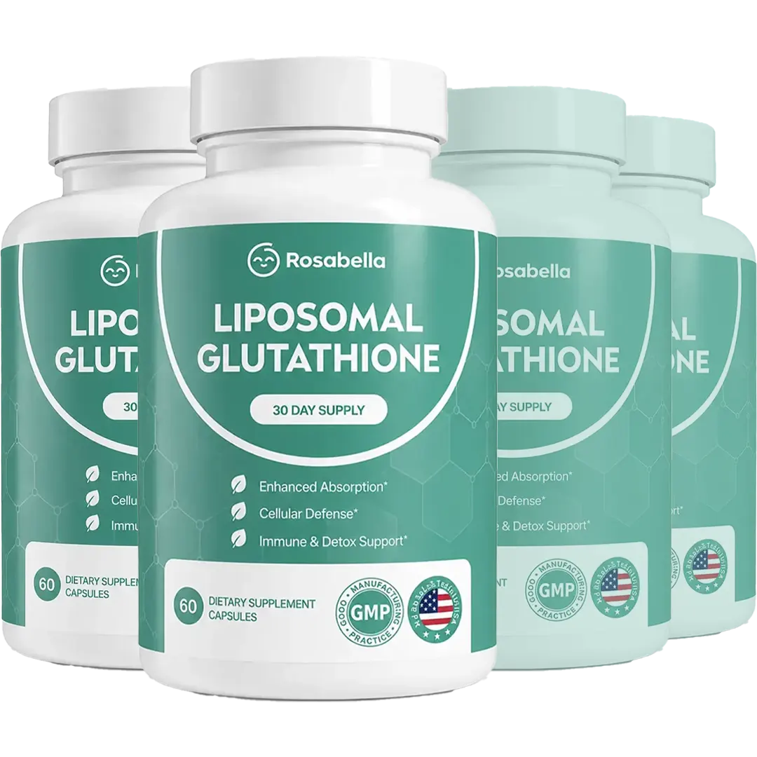 Rosabella Liposomal Glutathione – Advanced Antioxidant & Cellular Support, 60 Capsules