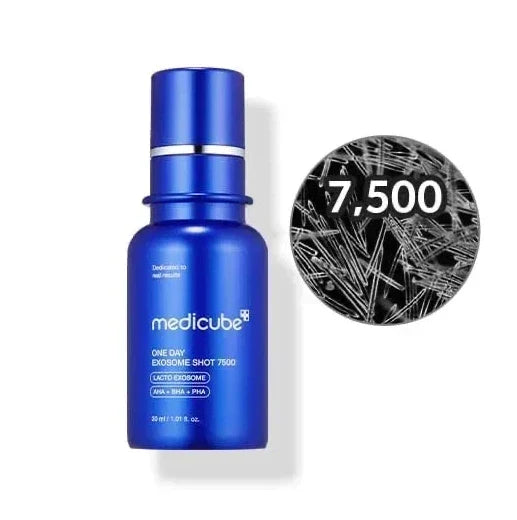 Medicube One Day Exosome Shot 7500 – AHA, BHA & PHA Pore Refining Exfoliating Serum, 30ml
