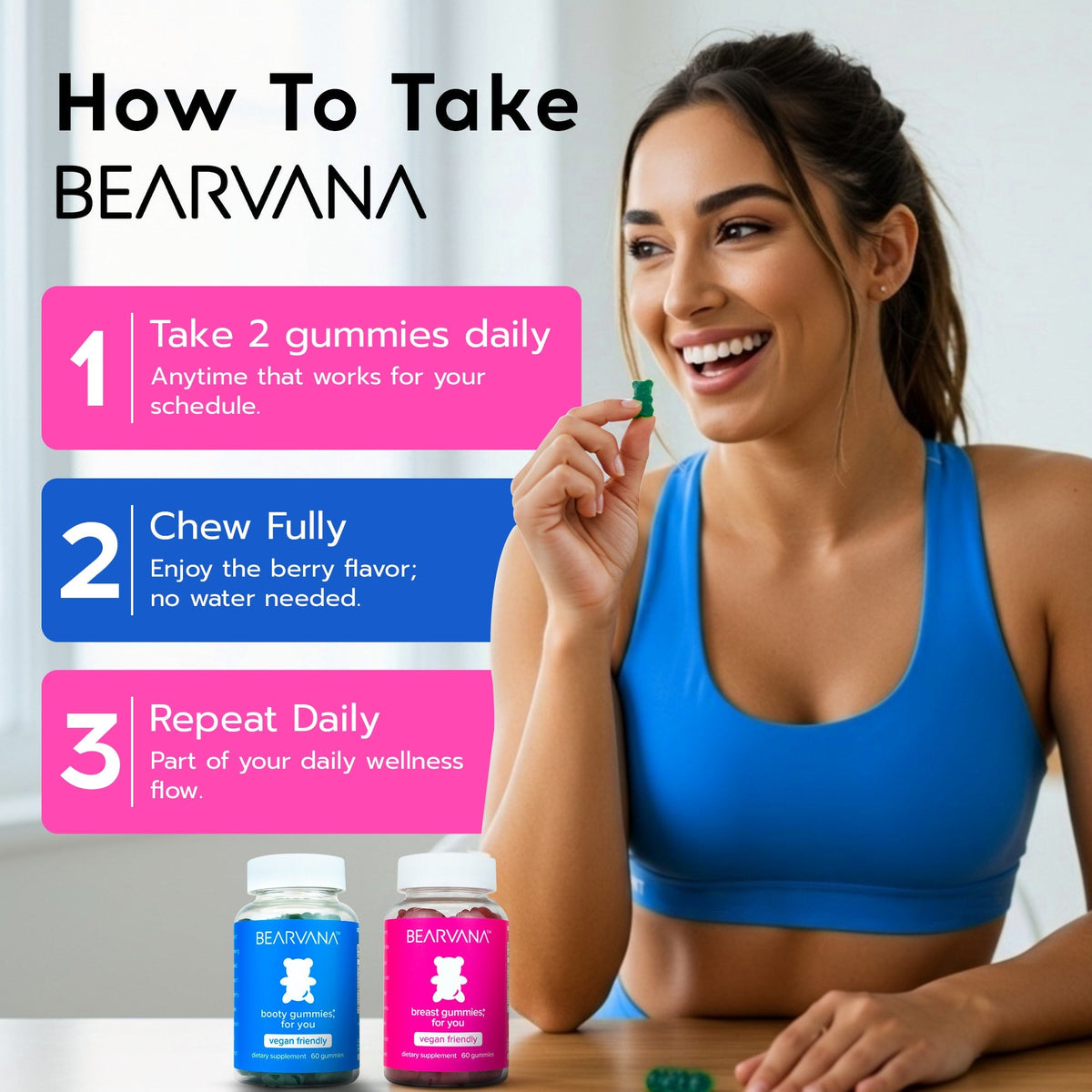 BEARVANA Combo - Monthly Subscription of Breast/Booty Supply