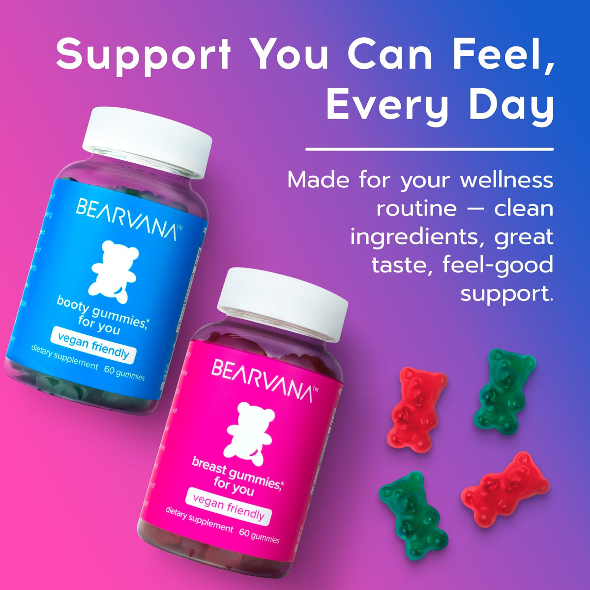 BEARVANA Combo - Monthly Subscription of Breast/Booty Supply