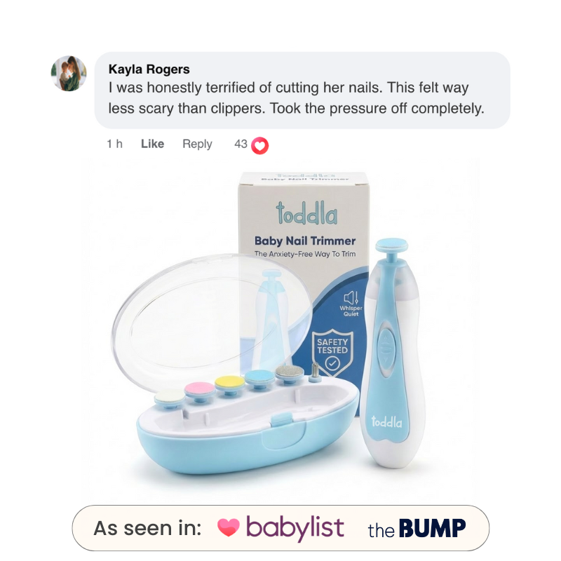Toddla™ Baby Nail Trimmer – Electric Baby Nail File with Gentle, Safe & Painless Nail Care for Newborns and Toddlers