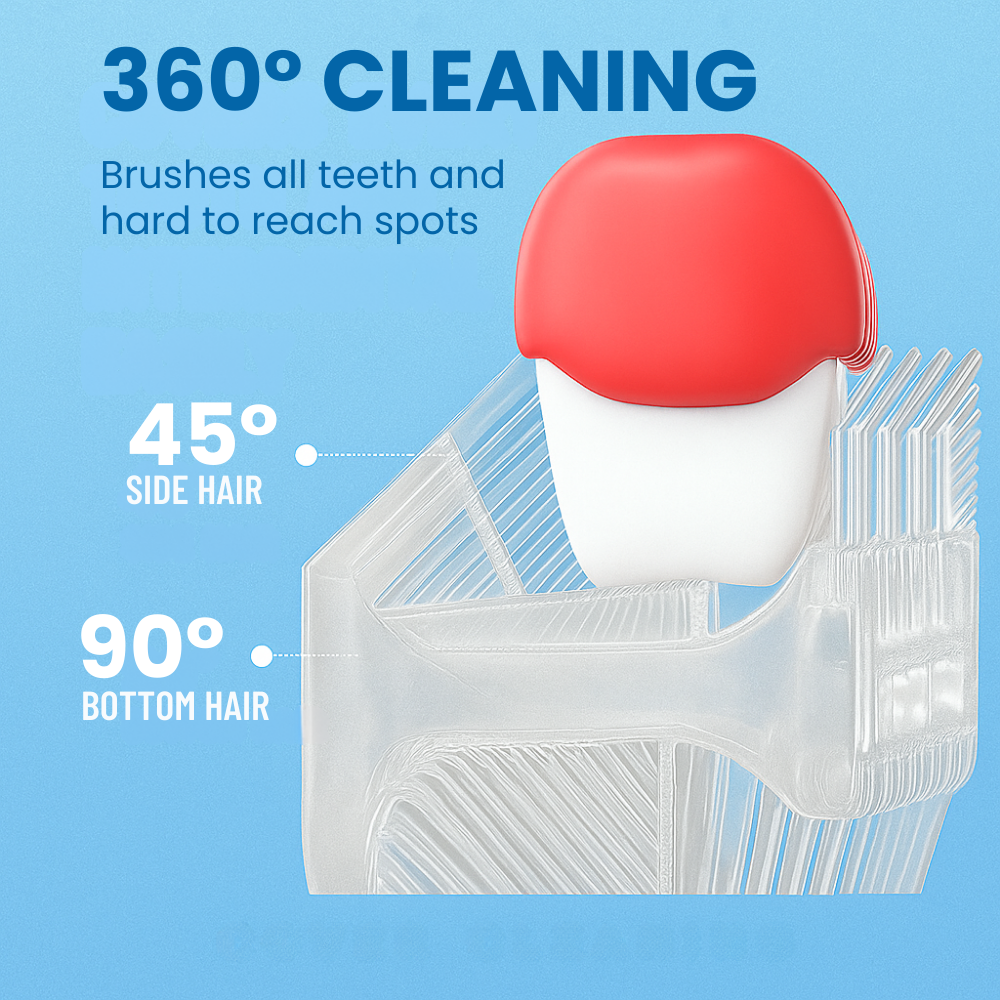Toddla™ Kids U-Shaped 360° Toothbrush – Soft Silicone Automatic Toothbrush for Toddlers & Children