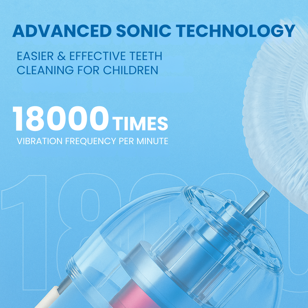 Toddla™ Kids U-Shaped 360° Toothbrush – Soft Silicone Automatic Toothbrush for Toddlers & Children