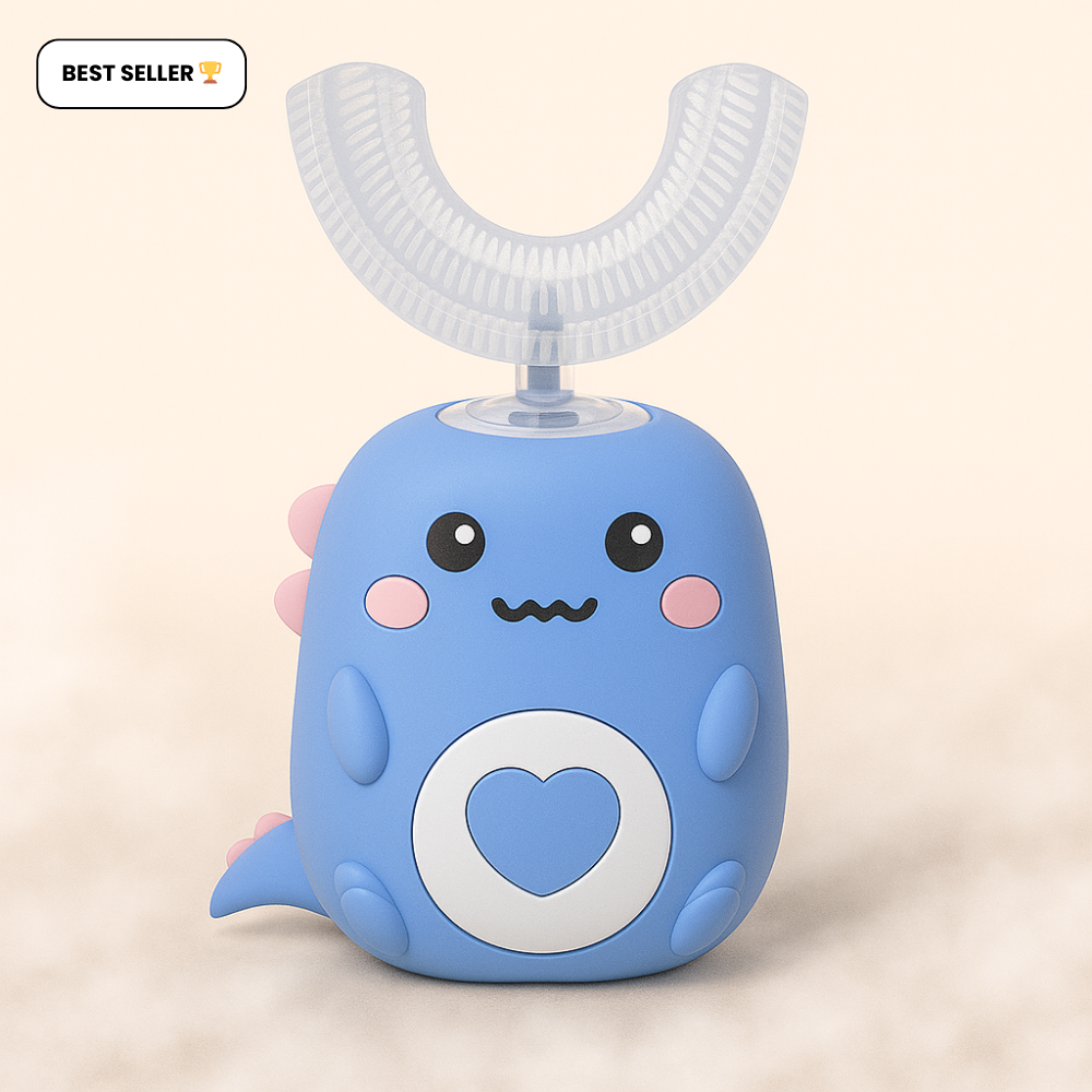 Toddla™ Kids U-Shaped 360° Toothbrush – Soft Silicone Automatic Toothbrush for Toddlers & Children