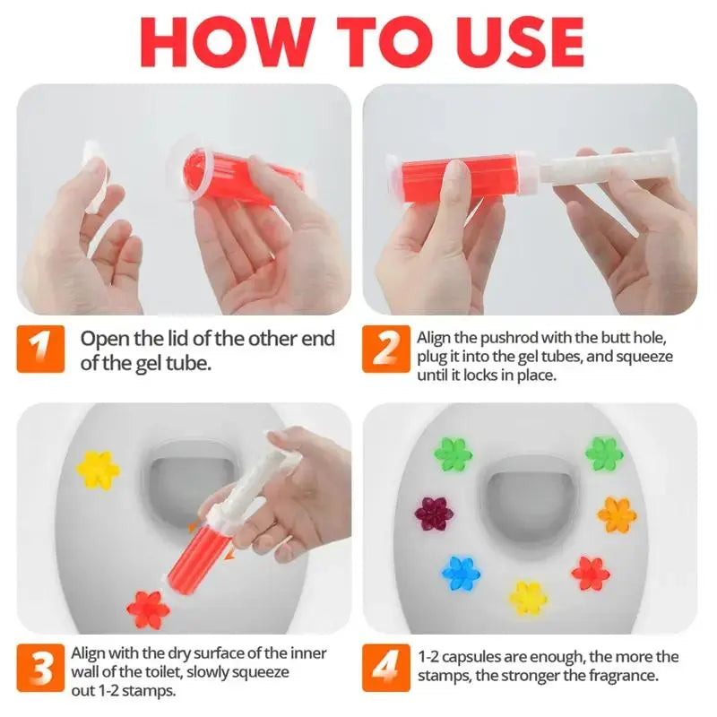 WC Freshon 42 Flower Toilet Gel Value Pack 1-Piece Set Long-Lasting Deodorizing Toilet Cleaner for Easy Cleaning