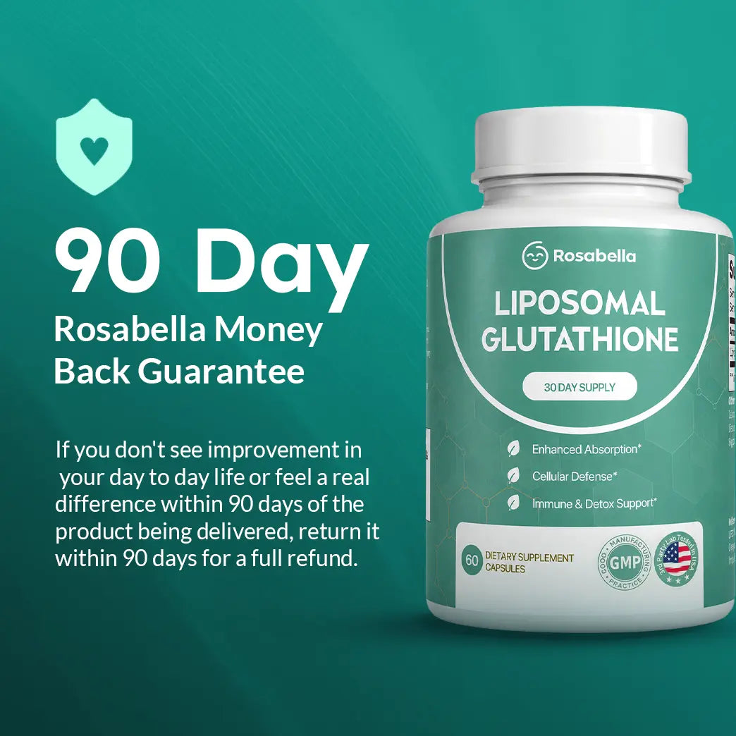 Rosabella Liposomal Glutathione – Advanced Antioxidant & Cellular Support, 60 Capsules