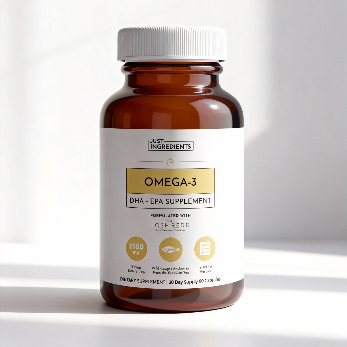 Ingredients Omega-3 EPA/DHA Supplement | Sourced from Wild Peruvian Anchovies