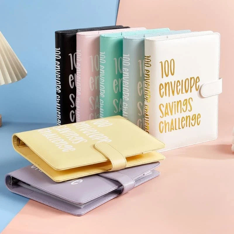 AASLOB 100 Envelopes Money Saving Challenge, 100 Envelope Challenge Binder, E...