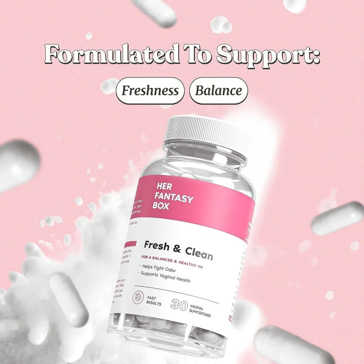 Women Wellness 3‑Bottle Set Probiotics Suppositories Herbal Capsules 120ct