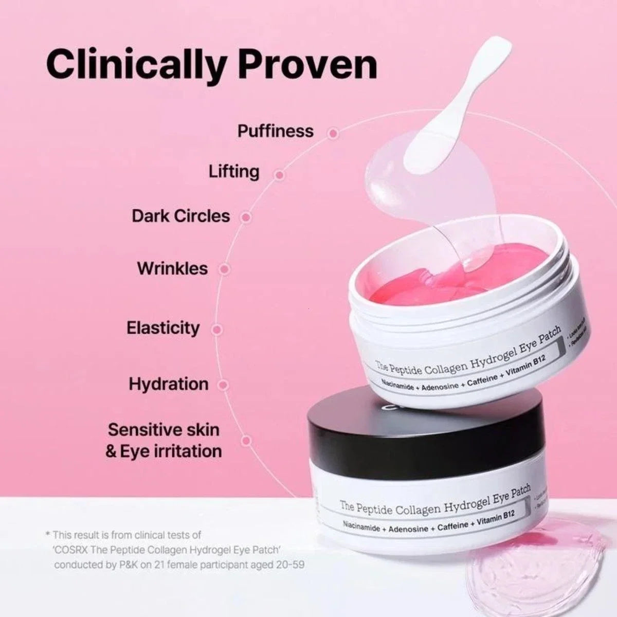The Pepdite Collagen Hydrogel Eye Patch { 60 Patches } New in Box