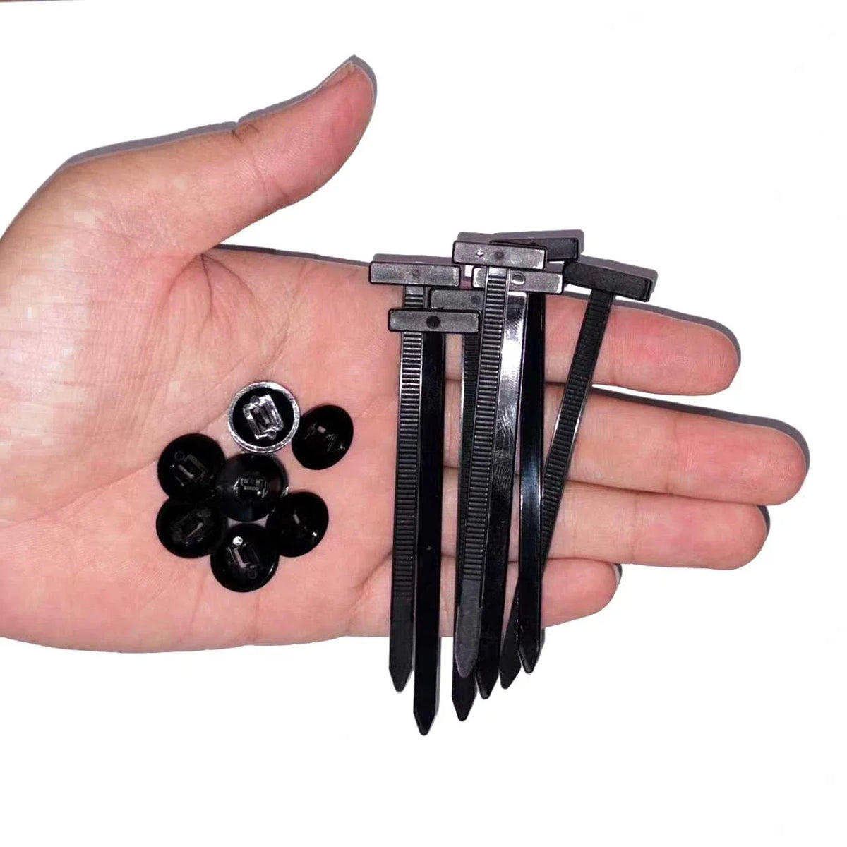 Heavy Duty 50pcs Nylon Universal Cable Tie Buckle Self-Locking Free Ship
