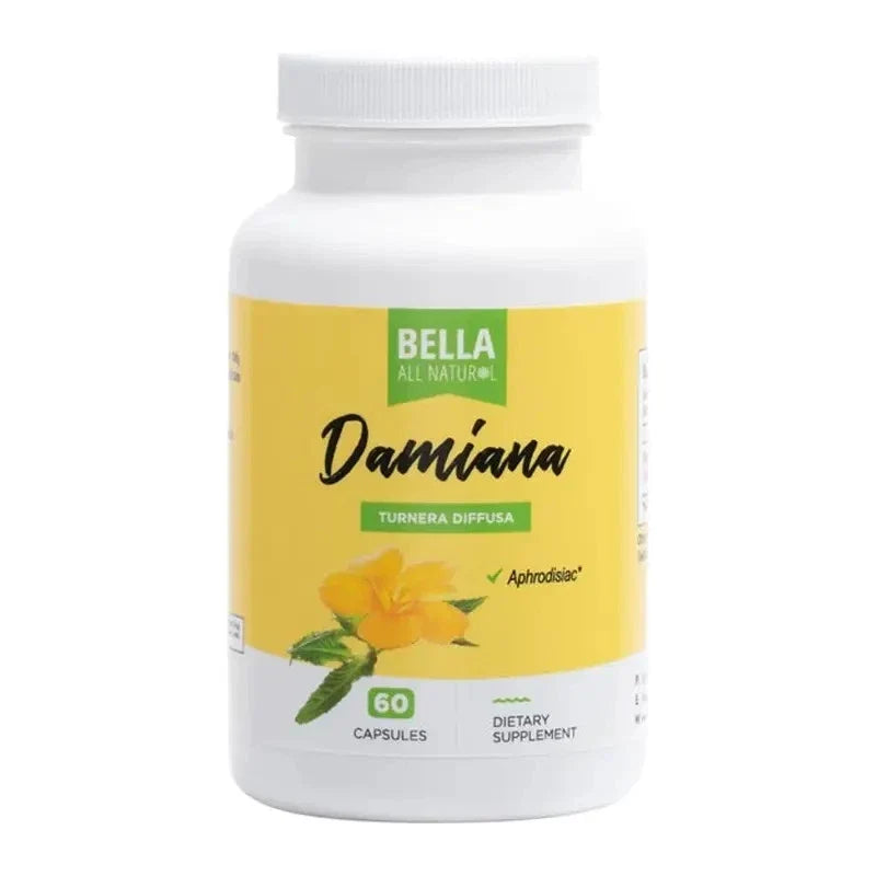 Bella All Natural Damiana 60 Ct Capsules - 1 to 3 Pack