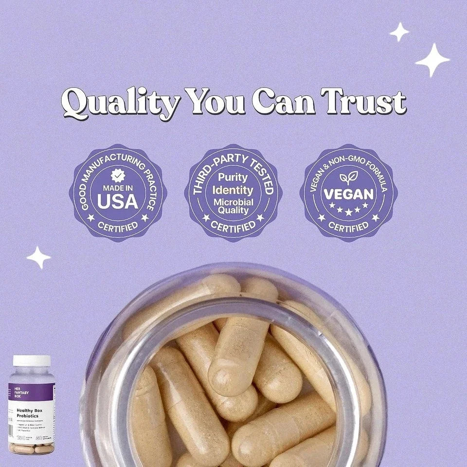 Women Wellness 3‑Bottle Set Probiotics Suppositories Herbal Capsules 120ct