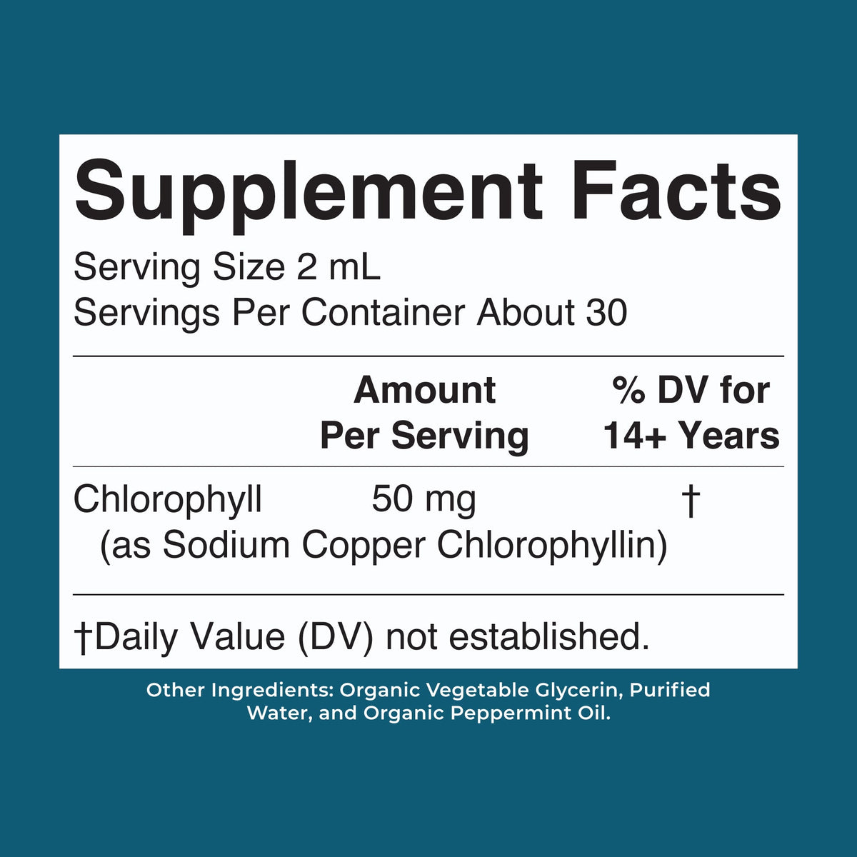 MaryRuth’s Vegan Liquid Chlorophyll Drops – Peppermint, 50mg per Serving – 2 fl oz
