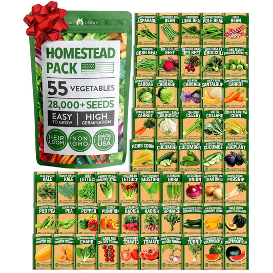 Heirloom Vegetable Seeds - (55 Variety)