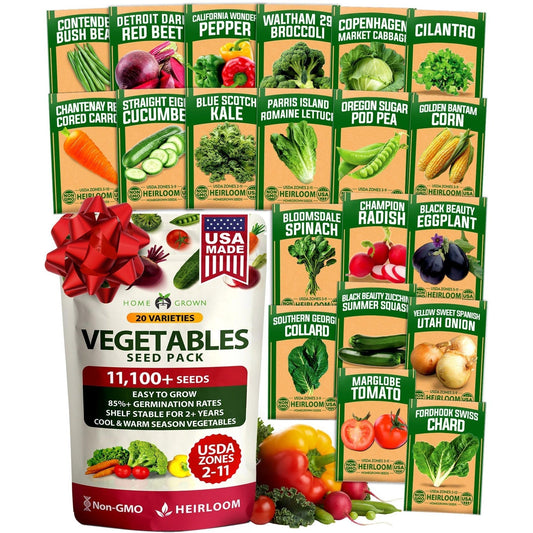 Heirloom Vegetable Seeds - (20 Variety)