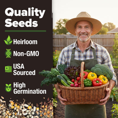 Heirloom Vegetable Seeds - (20 Variety)