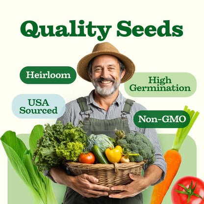 Heirloom Vegetable Seeds - (55 Variety)