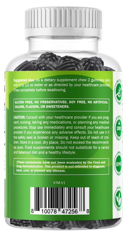 Vitamatic Sugar-Free Moringa Gummies 10,000mg – Vegan & Non-GMO – 60 Count
