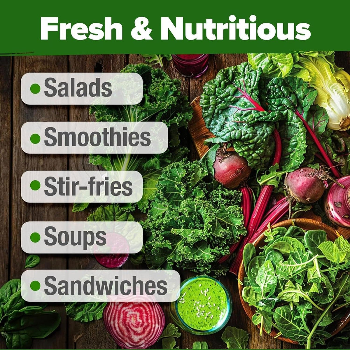 Lettuce and Leafy Greens Seeds - (8 Variety)