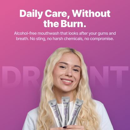 DR.DENT Purple Mouthwash – Purple Color Correcting Teeth Whitening Mouthwash, 20 Sachets