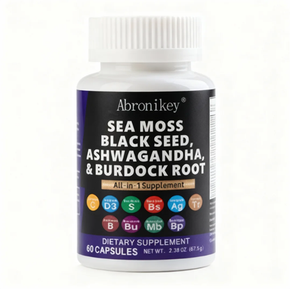 Sea Moss Supplement 60 Caps - Immune Boost + Gut Health | Premium Natural Sea Moss