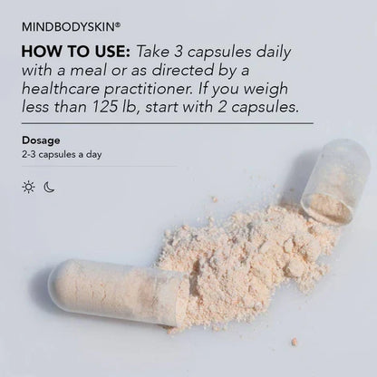 CLEARSTEM MINDBODYSKIN™ Vitamin Supplement – Hormonal Acne & Skin Balance Formula – 90 Capsules