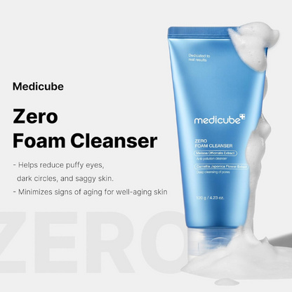 Medicube Zero Foam Cleanser – Gentle Deep Cleansing Facial Wash for Sensitive Skin