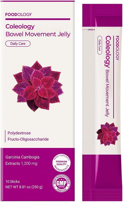 Bowel Movement Jelly (10 Days) - Garcinia Cambogia (HCA) Jelly Sticks.(Grape  Flavored)
