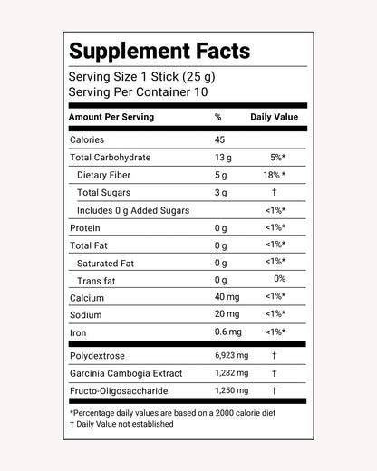 Bowel Movement Jelly (10 Days) - Garcinia Cambogia (HCA) Jelly Sticks.(Grape  Flavored)