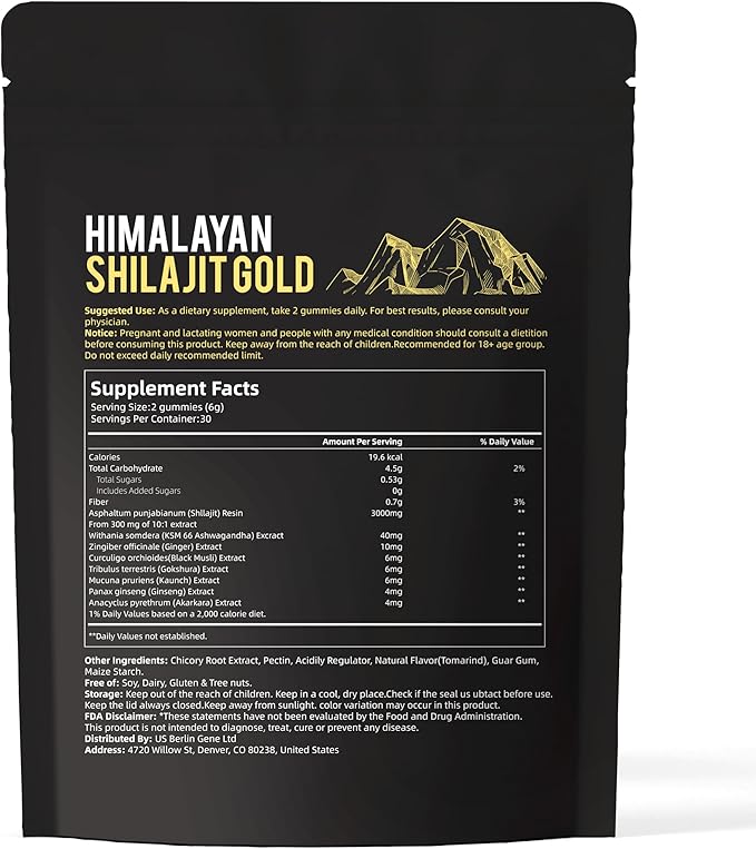 Pure Himalayan Shilajit Gummies