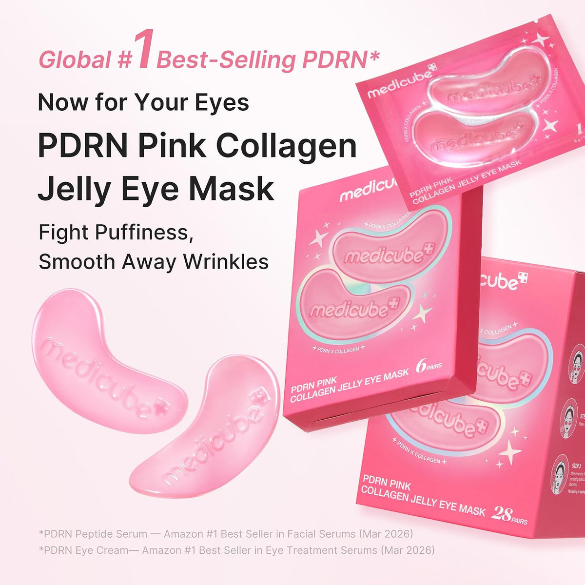 medicube Jelly Eye Mask PDRN Pink Collagen | Hydrogel Eye Patches