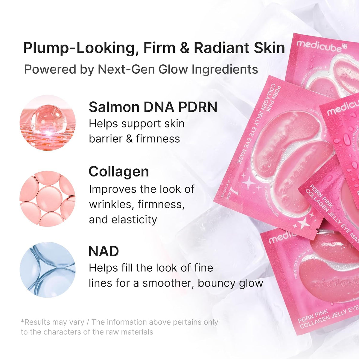 medicube Jelly Eye Mask PDRN Pink Collagen | Hydrogel Eye Patches