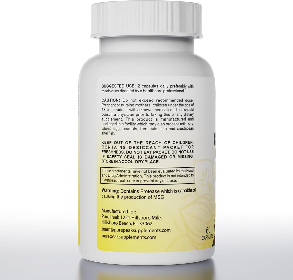 Candida Cleanse - Gut & Colon Support (60 Capsules) - for Men & Women - Natural Herbs for Intestinal Detox