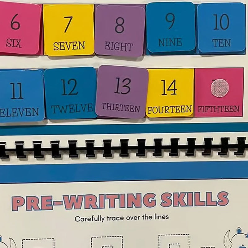 **My Preschool Busy Book – Interactive Learning Activity Book for Toddlers with Alphabet, Numbers, Colors & Shapes**
