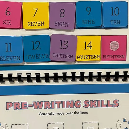 **My Preschool Busy Book – Interactive Learning Activity Book for Toddlers with Alphabet, Numbers, Colors & Shapes**