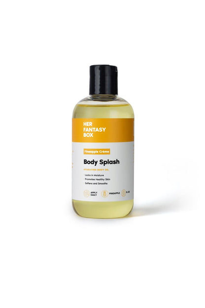 Her Fantasy Box Pineapple Crème Body Splash – Hydrating Skin-Smoothing Body Oil – 8 fl oz