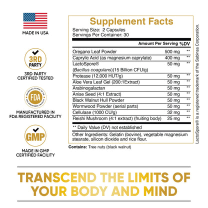 Pure Peak Candida Cleanse – Digestive Balance & Gut Support Formula