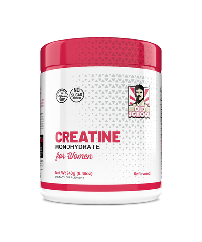 Old School Labs Creatine Monohydrate for Women – Collagen + BCAAs, 30 Servings