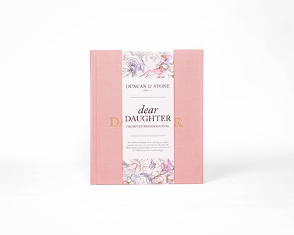 Dear Daughter Pink Hardcover Memory Book – Childhood Keepsake & Guided Prayer Journal
