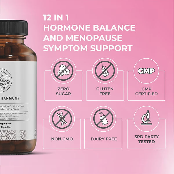 Hormone Harmony: Menopause Support for Weight Loss & Balance | 72 Vegan Capsules