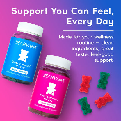 BEARVANA Combo - Monthly Subscription of Breast/Booty Supply