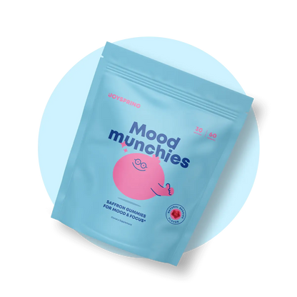 JoySpring Mood Munchies Saffron Gummies – Saffron & Passion Flower Mood Support for Kids, 60 Gummies