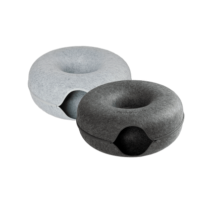 Jumbo Cat Scratcher Cave – 2-in-1 Felt Cat Tunnel, Hideaway Bed & Interactive Play Space