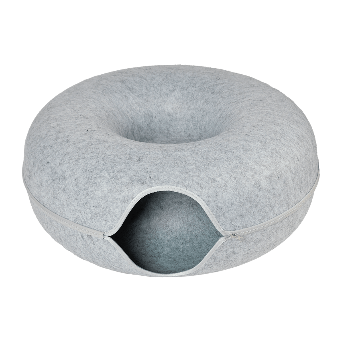 Jumbo Cat Scratcher Cave – 2-in-1 Felt Cat Tunnel, Hideaway Bed & Interactive Play Space