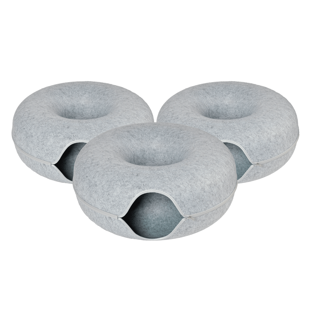 Jumbo Cat Scratcher Cave – 2-in-1 Felt Cat Tunnel, Hideaway Bed & Interactive Play Space