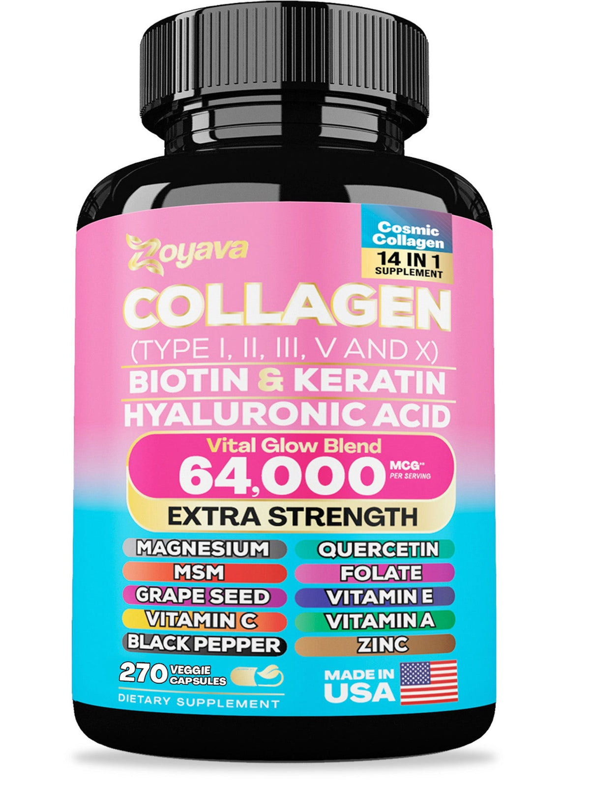Cosmic Collagen Beauty Complex - 64,000MCG - Illuminate Your Radiance!
